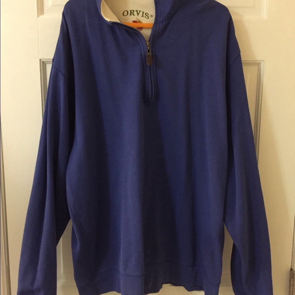 Orvis blue cotton pullover - XL